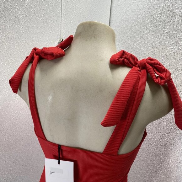 Beach Riot Women’s Sydney Belted One-Piece Swimsuit – Red – Size S - Picture 5 of 13